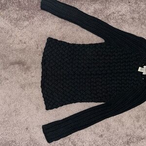 TRIBECA STUDIOS SWEATERSz M. Black chunky knit.